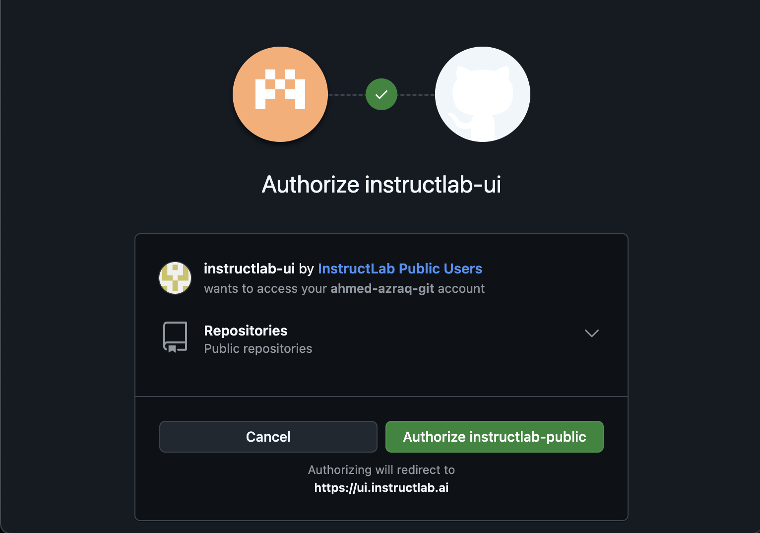 Authorize InstructLab