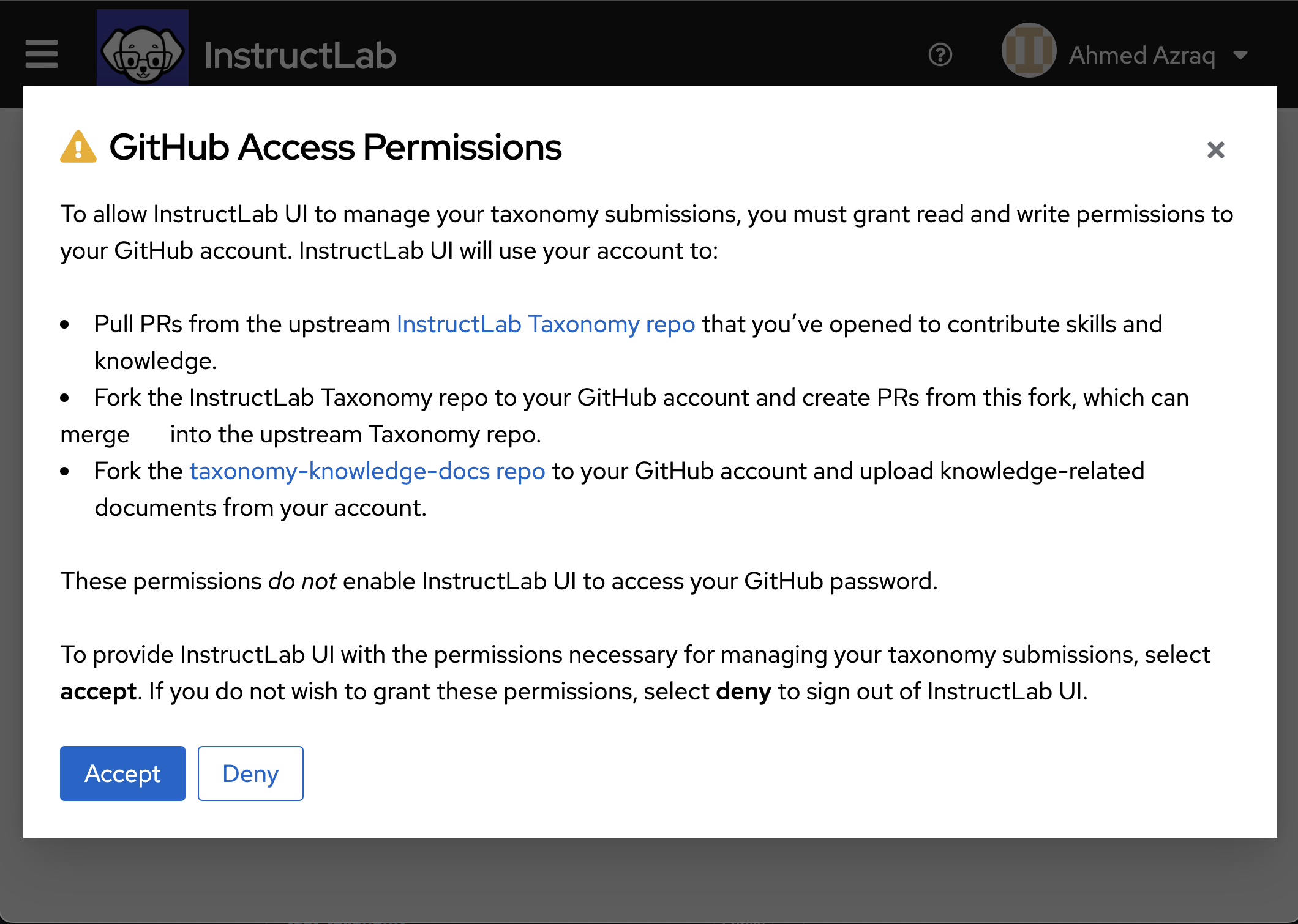 Github Permissions