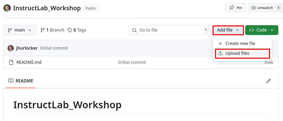 Upload files