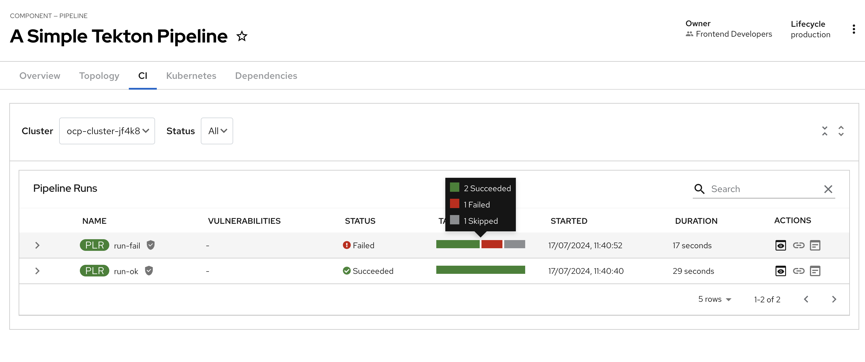 Tekton Plugin :: Building Developer Portals with Red Hat Developer Hub