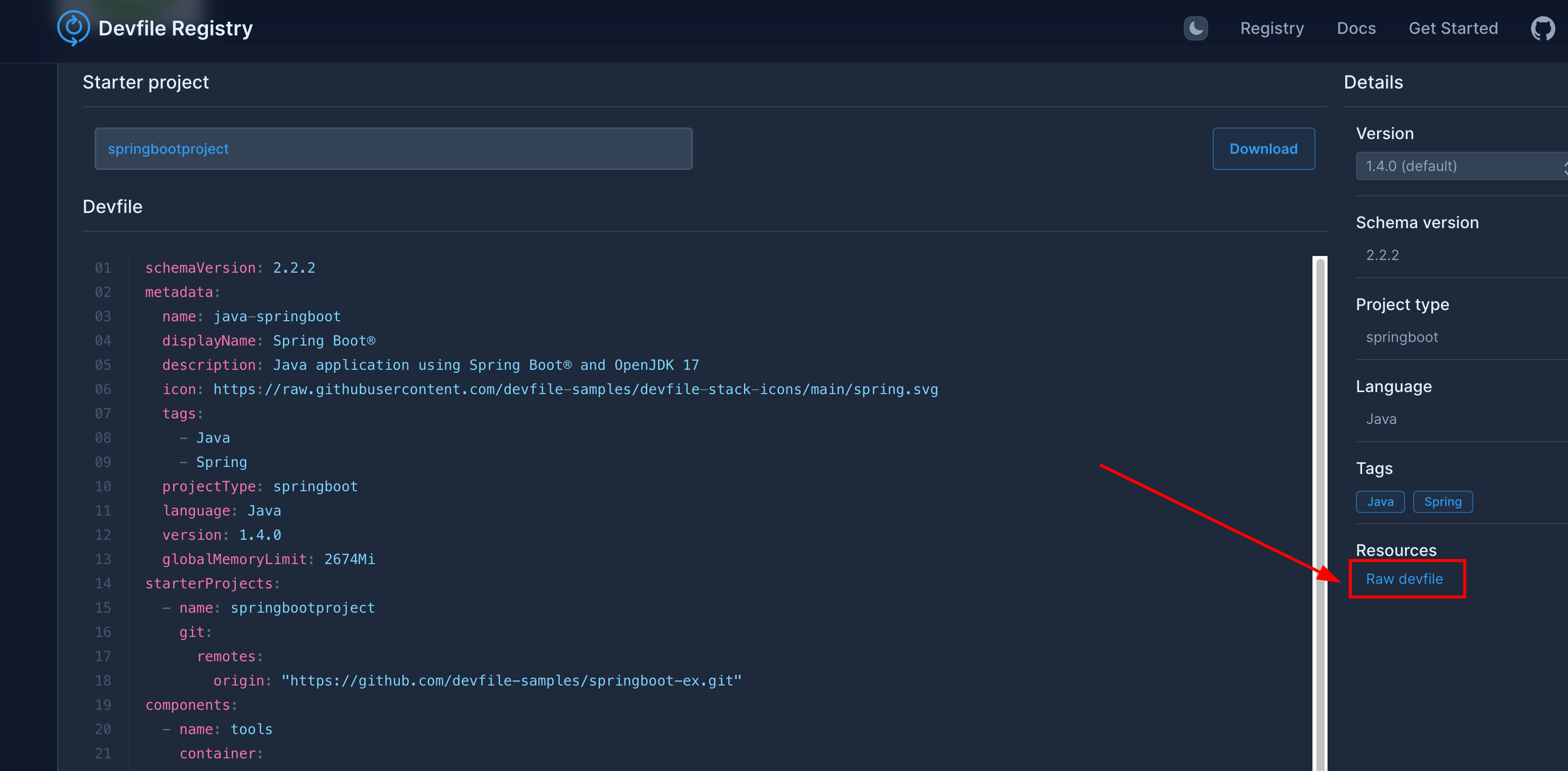 Devfile Registry :: Creating and Customizing Workspaces in Red Hat ...
