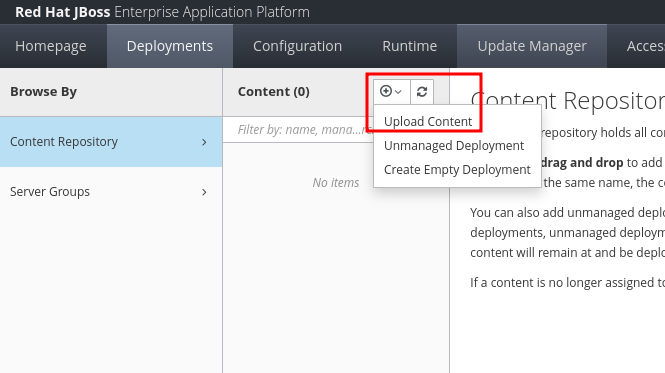 Domain Repository Service Deploying Applications in a Managed Domain :: Red Hat JBoss EAP 8 ...