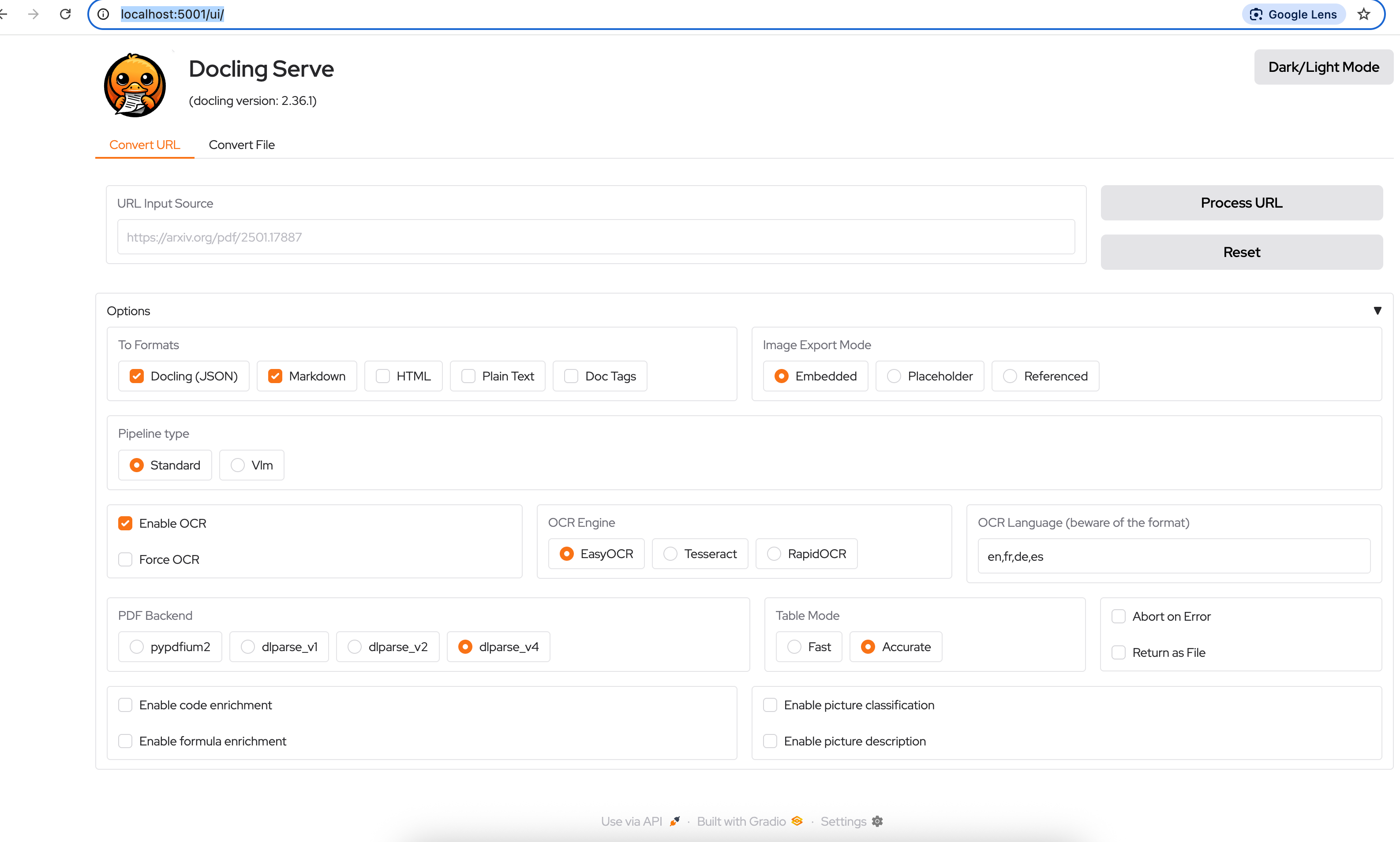 Docling Web UI :: Data Preparation for Gen AI Applications
