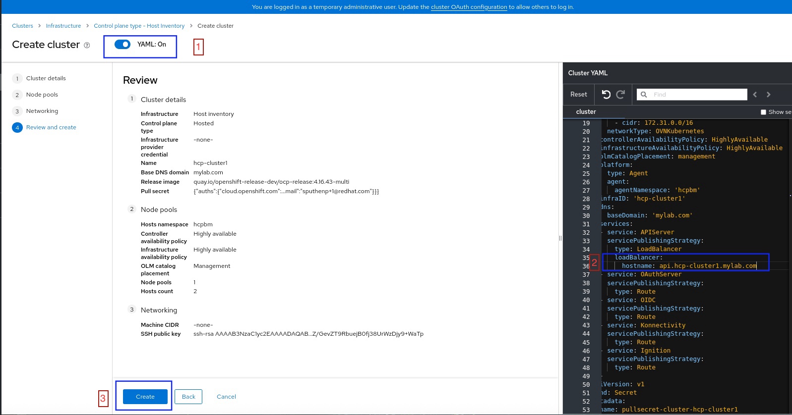 Create and Access a Hosted Cluster :: Hosted Control Planes on a Single ...