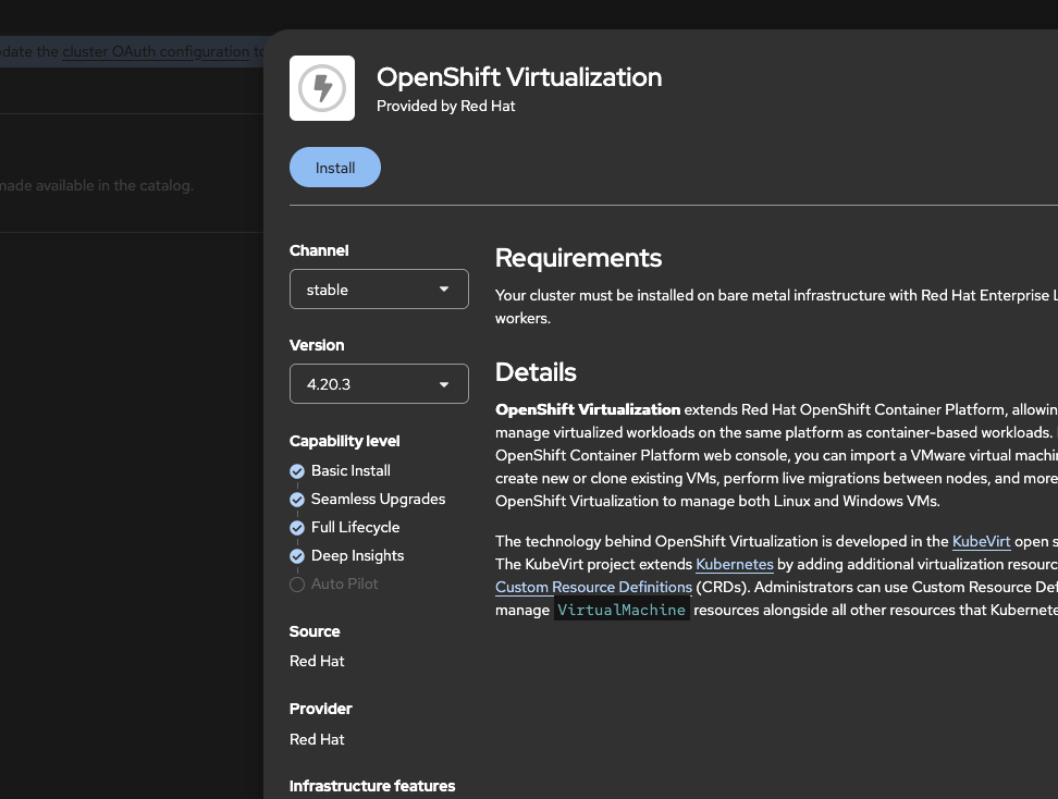 Openshift Virtualization Gui Installing and Configuring OpenShift Virtualization Operator ...