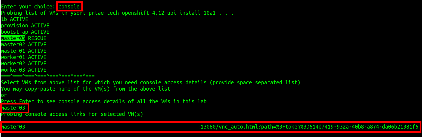 Lab (2 of 2) :: Red Hat OpenShift Container Platform 4: Baremetal UPI ...