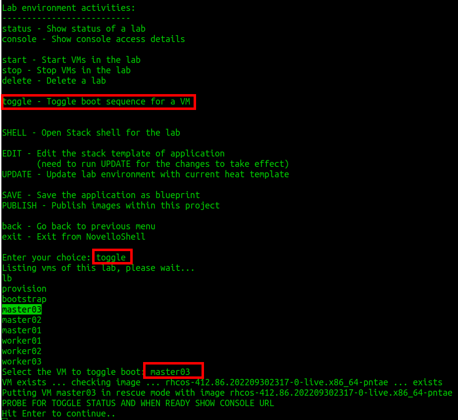 Lab (2 of 2) :: Red Hat OpenShift Container Platform 4: Baremetal UPI ...