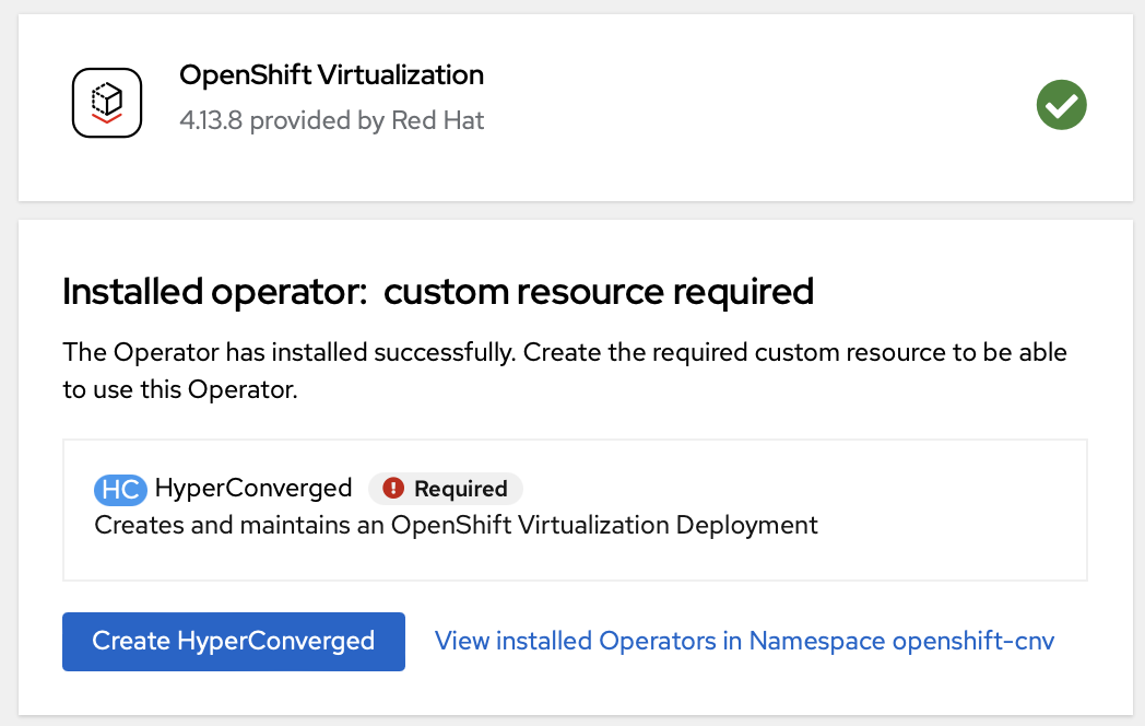 Install OpenShift Virtualization Operator :: Migrate VMs from VMware ...
