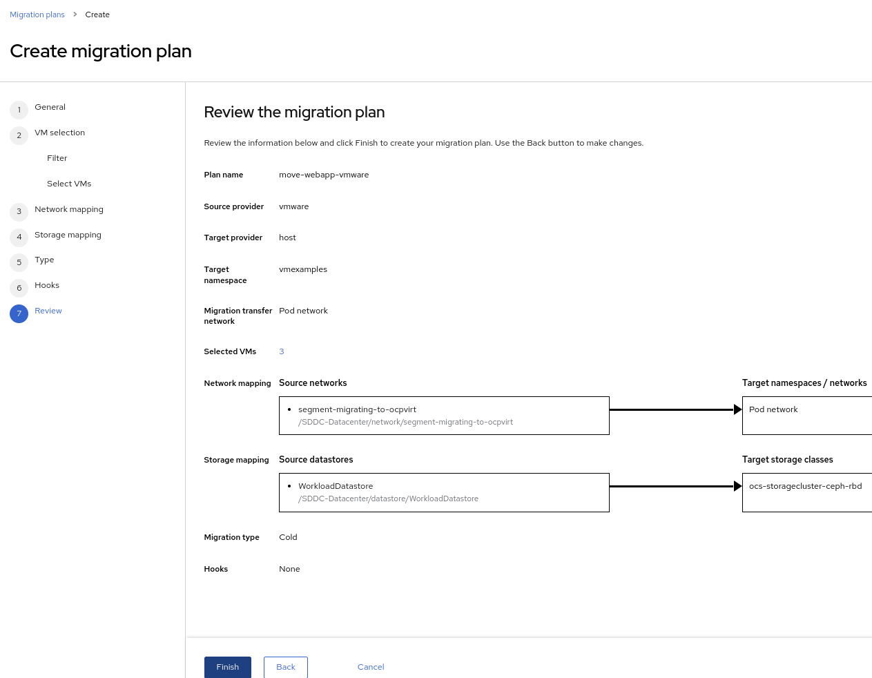 The Migration Plan :: Migrate VMs from VMware vSphere to Red Hat ...
