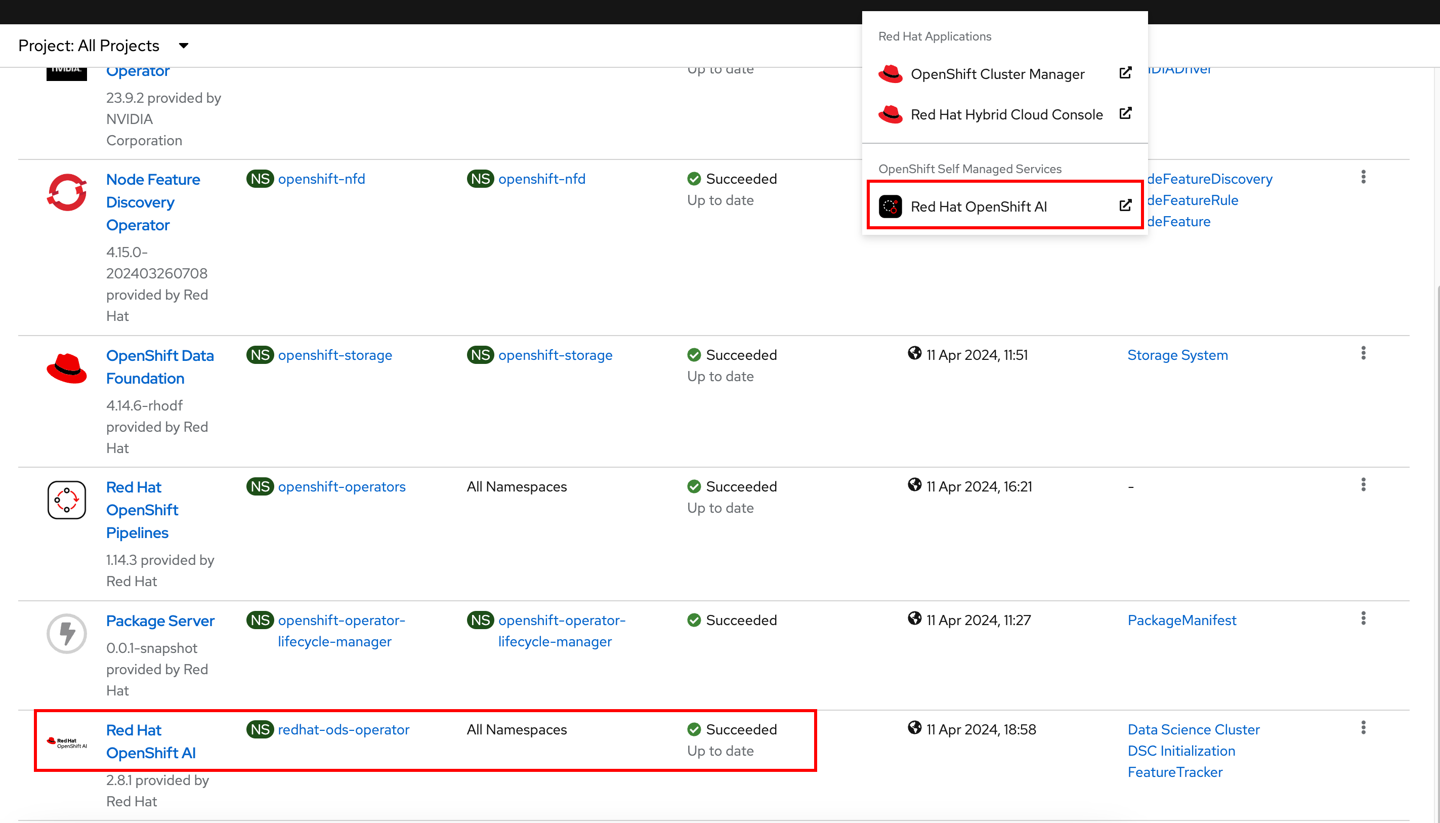 Installing Red Hat OpenShift AI Using the Web Console :: Red Hat ...