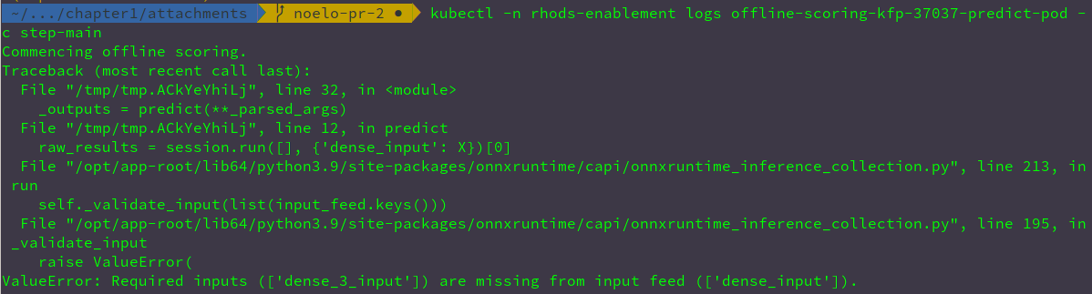 pipeline pod error